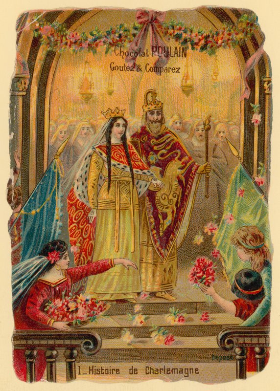Historie Karla Velikého, zakladatele karolínské říše (asi 742-814) od French School
