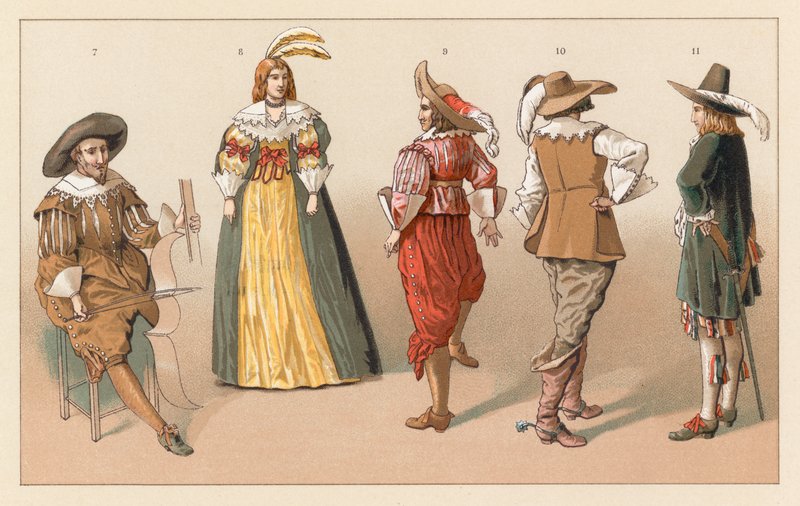 Kostým Holandsko XVII. cent od French School