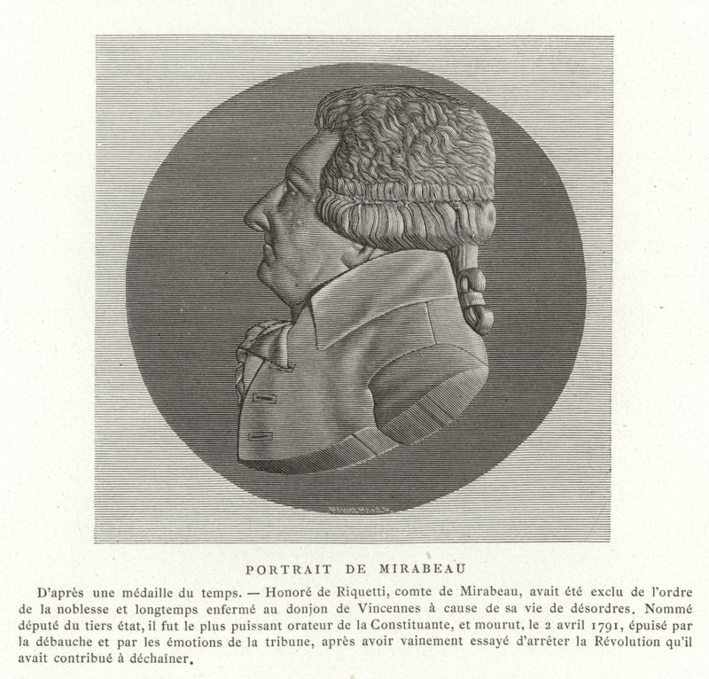 Honore Gabriel Riqueti, hrabě z Mirabeau od French School