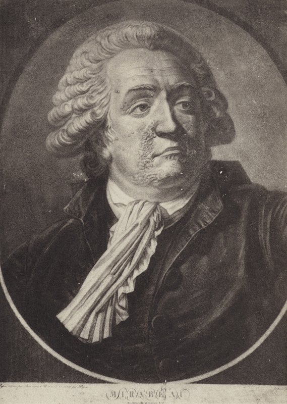 Honore Gabriel Riqueti, Comte de Mirabeau, francouzský revoluční politik a řečník od French School