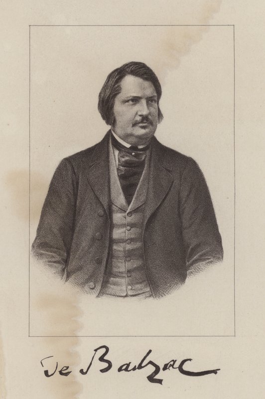 Honore de Balzac , francouzský romanopisec a dramatik od French School