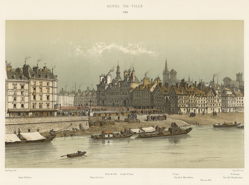 Radnice, 1740 od French School