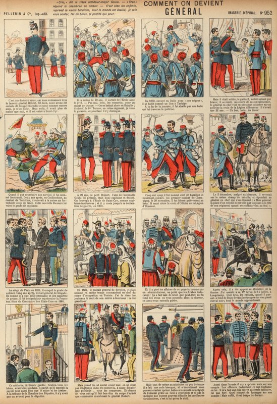 Jak se stát generálem (barevná rytina) od French School