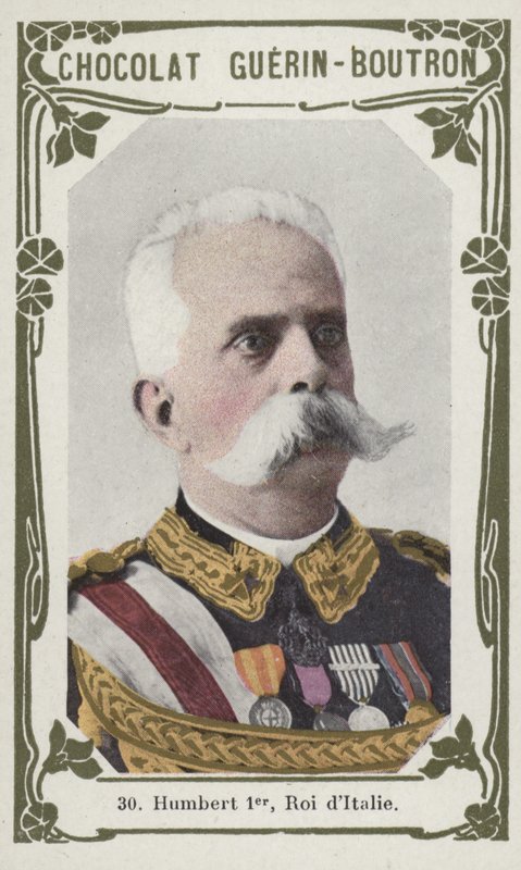 Humbert Premier, italský král (barevná fotografie) od French School