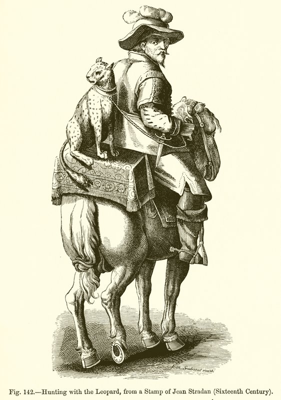 Lov s leopardem od French School