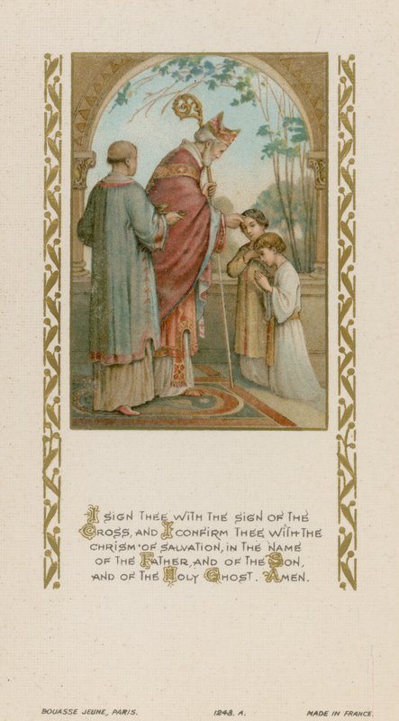 Podepisuji tě znamením kříže (chromolitho) od French School