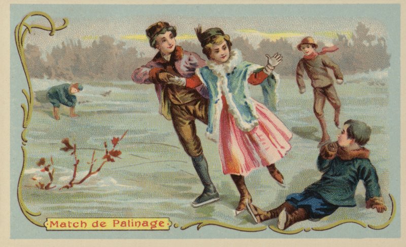 Bruslení (chromolitho) od French School