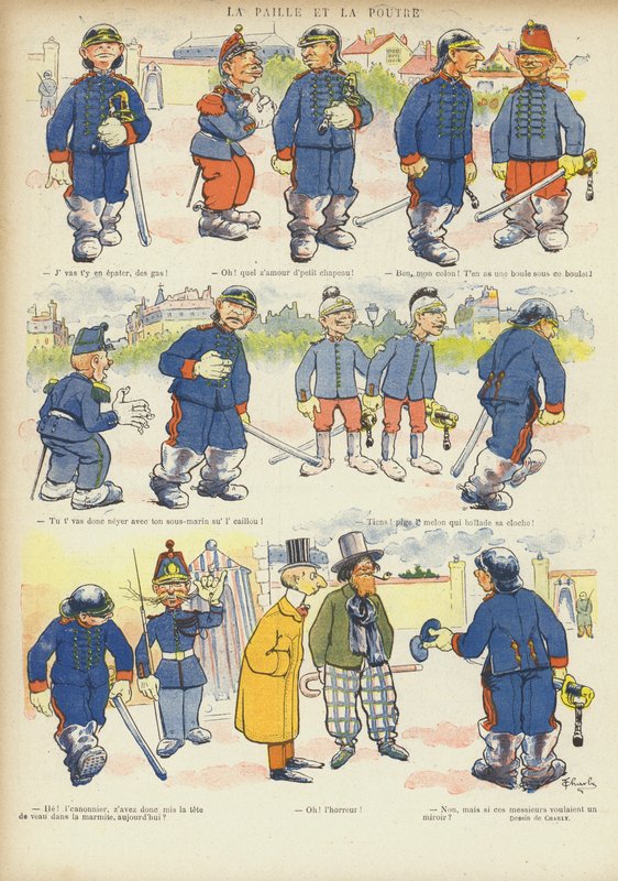 Ilustrace pro Le Rire (barevné lito) od French School