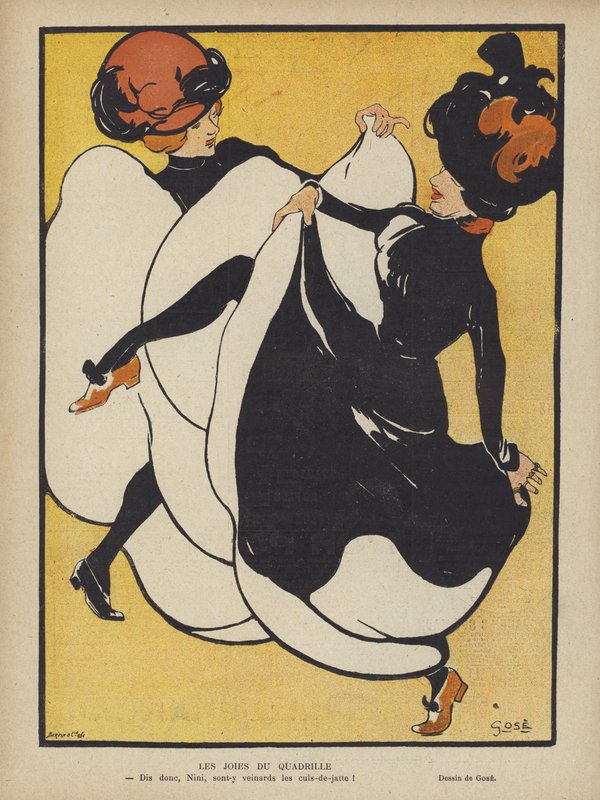 Ilustrace pro Le Rire (barevné lito) od French School