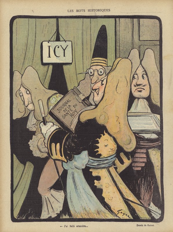Ilustrace pro Le Rire (barevné lito) od French School