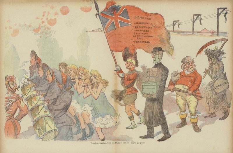 Ilustrace pro Le Rire (barevná litografie) od French School
