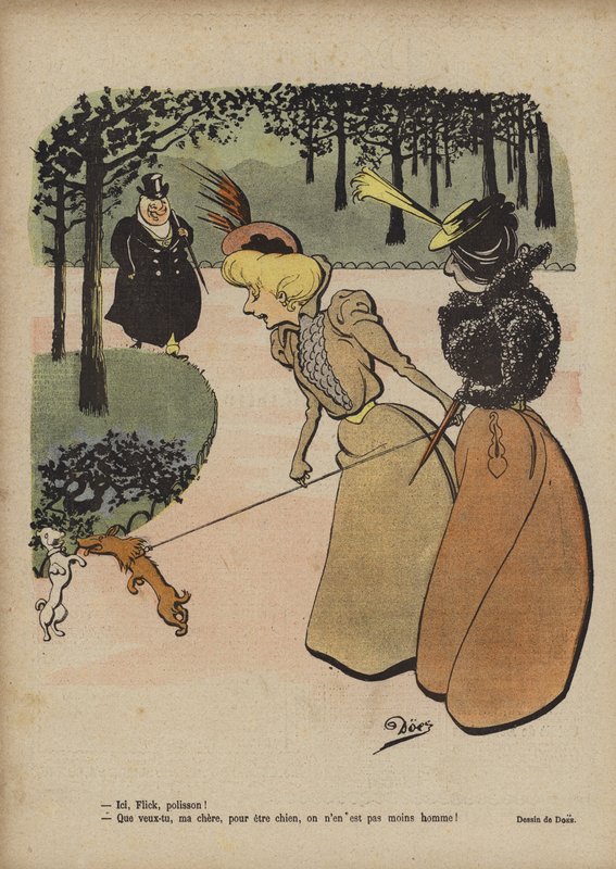 Ilustrace pro Le Rire (barevná litografie) od French School
