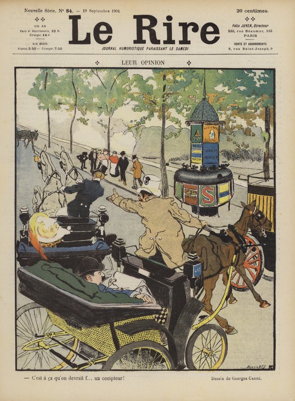 Ilustrace pro Le Rire (barevné lito) od French School