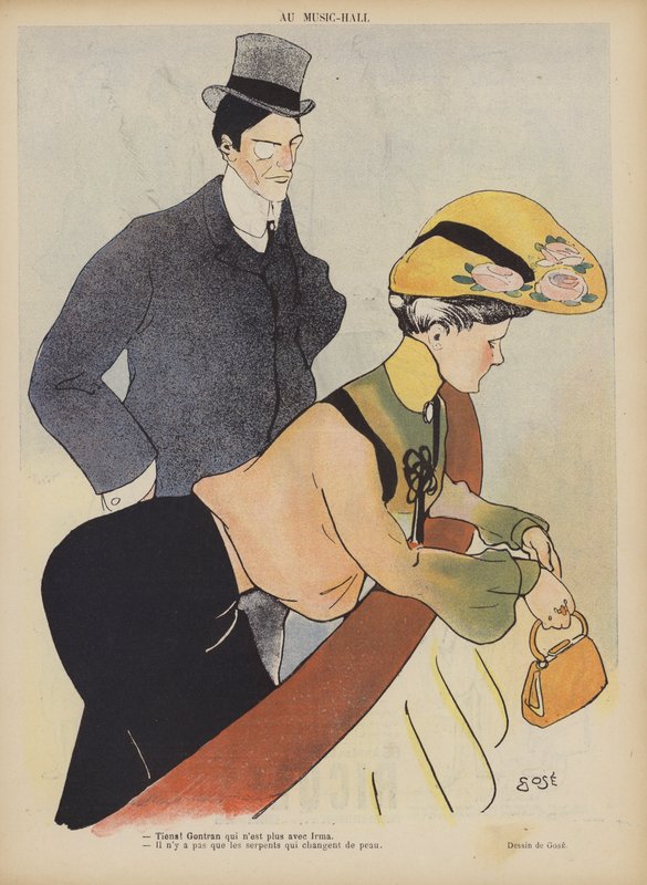 Ilustrace pro Le Rire (barevné lito) od French School