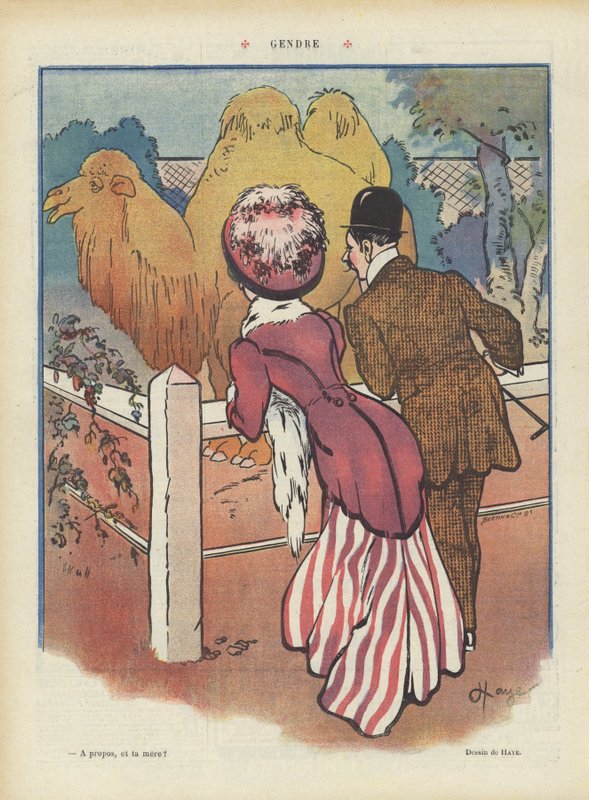 Ilustrace pro Le Rire (barevné lito) od French School