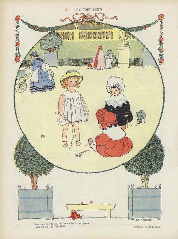 Ilustrace pro Le Rire (barevné lito) od French School