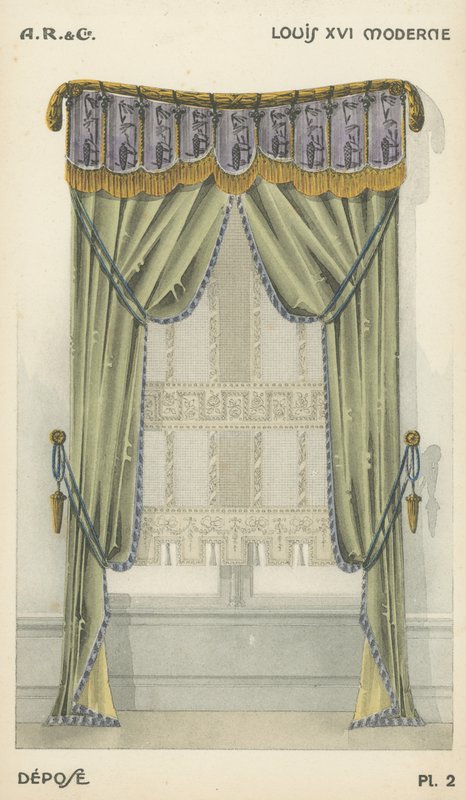 Ilustrace z produktového katalogu interiérového designu od A R & Cie, Francie od French School