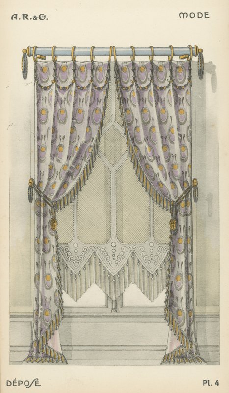 Ilustrace z produktového katalogu interiérového designu od A R & Cie, Francie od French School