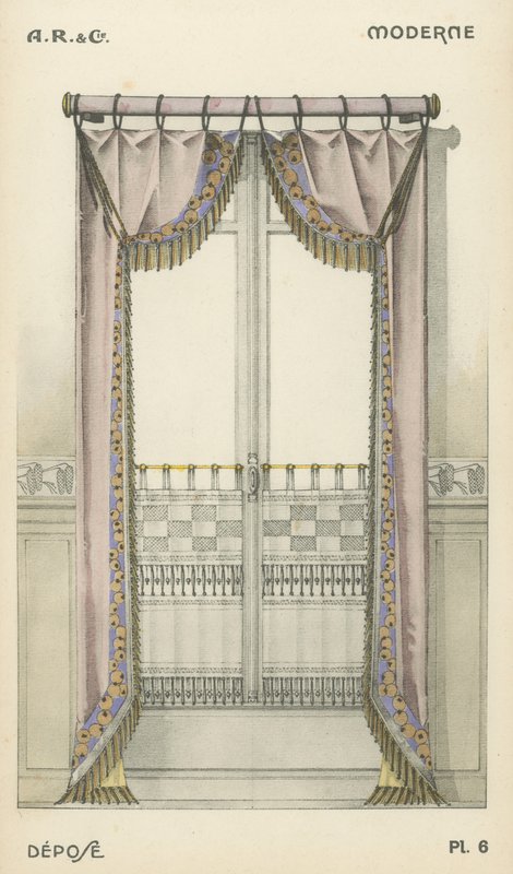 Ilustrace z produktového katalogu interiérového designu od A R & Cie, Francie od French School