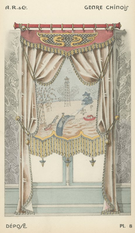 Ilustrace z produktového katalogu interiérového designu od A R & Cie, Francie od French School