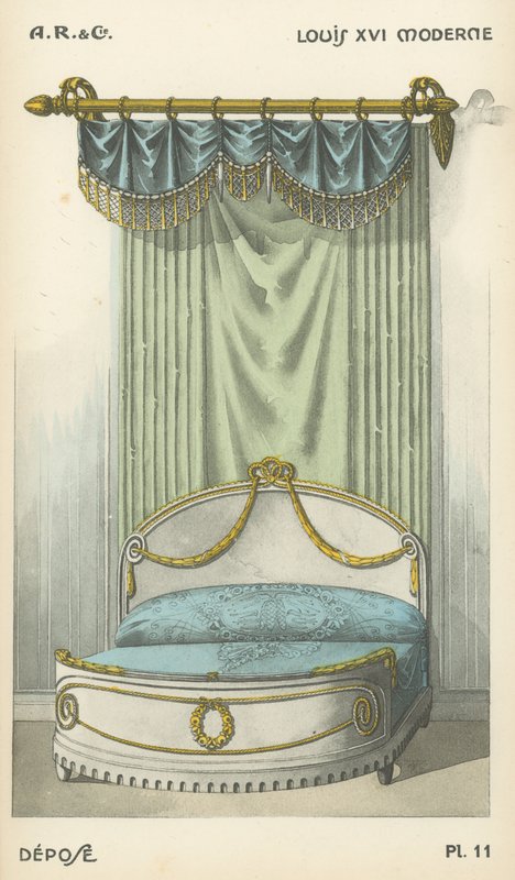 Ilustrace z produktového katalogu interiérového designu od A R & Cie, Francie od French School