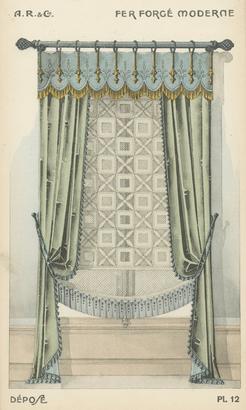 Ilustrace z produktového katalogu interiérového designu od A R & Cie, Francie od French School