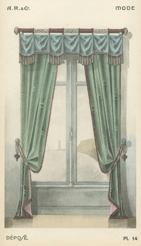 Ilustrace z produktového katalogu interiérového designu od A R & Cie, Francie od French School