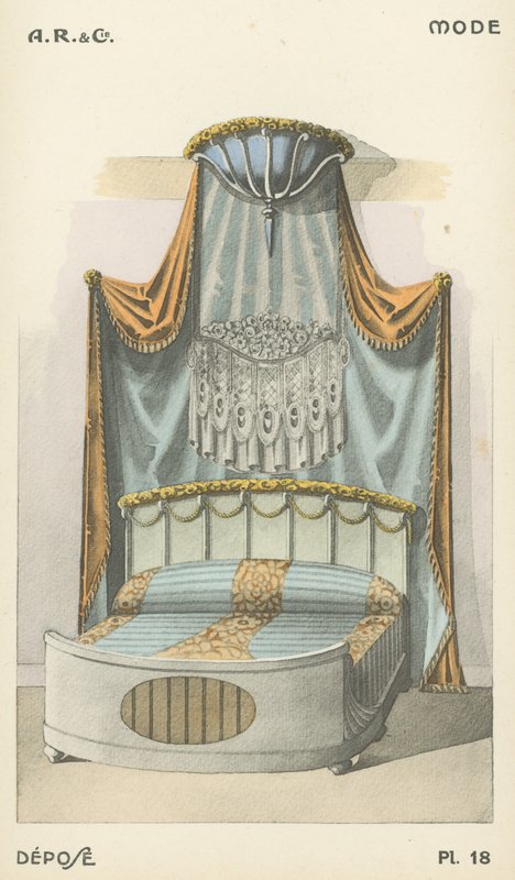 Ilustrace z produktového katalogu interiérového designu od A R & Cie, Francie od French School