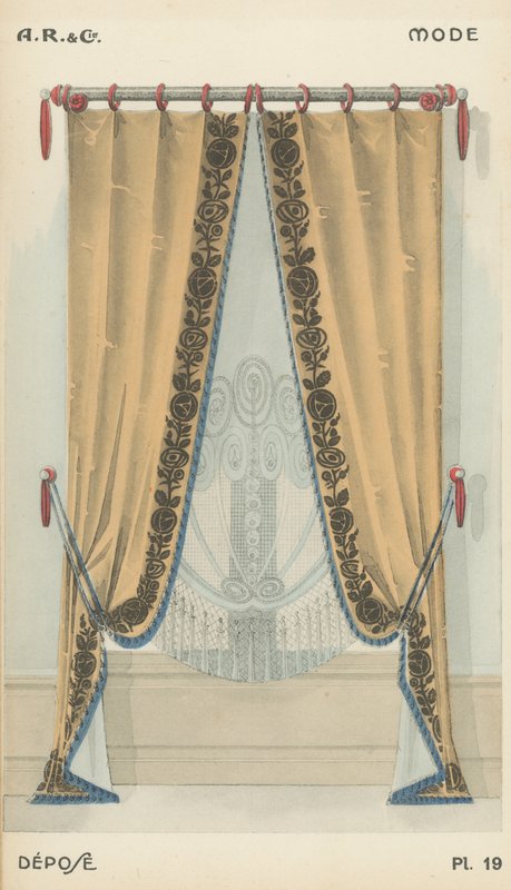 Ilustrace z produktového katalogu interiérového designu od A R & Cie, Francie od French School