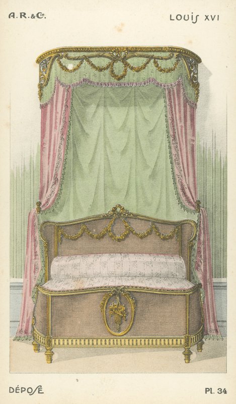 Ilustrace z produktového katalogu interiérového designu od A R & Cie, Francie od French School