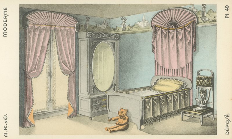 Ilustrace z produktového katalogu interiérového designu od A R & Cie, Francie od French School