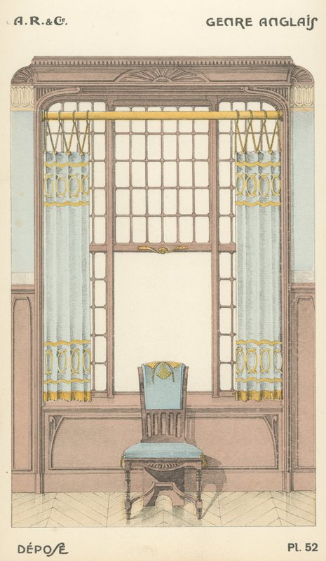 Ilustrace z produktového katalogu interiérového designu od A R & Cie, Francie od French School