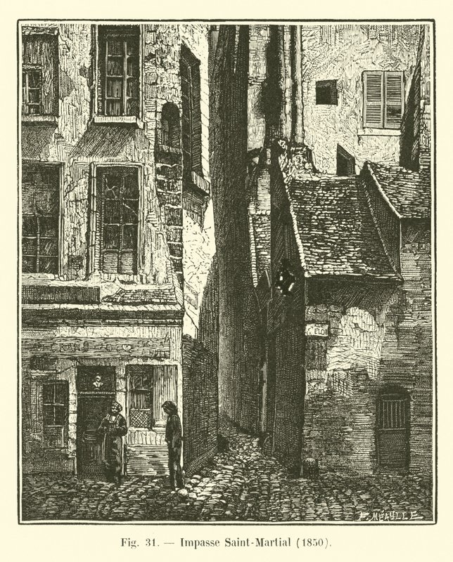 Impasse Saint-Martial, 1850 od French School