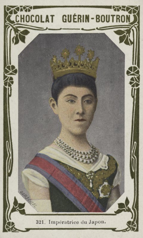 Japonská císařovna (barevná fotografie) od French School