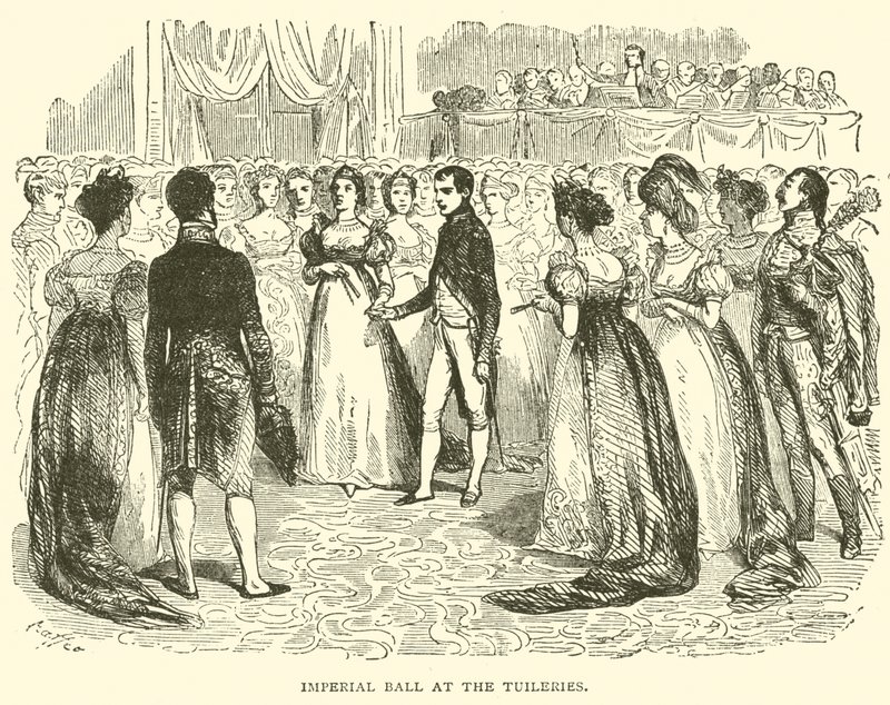 Císařská koule v Tuileries (rytina) od French School