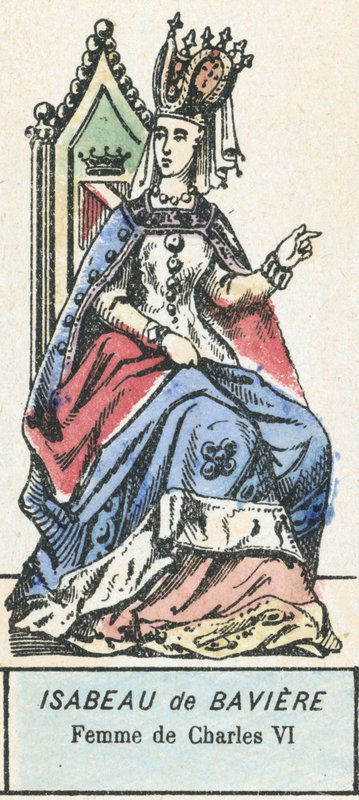 Isabella Bavorská, manželka Karla VI. (barevná rytina) od French School