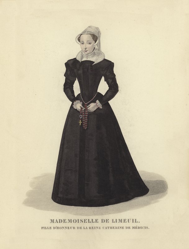 Isabelle de Limeuil, čestná paní Kateřiny de Medici, manželky francouzského krále Jindřicha II. od French School