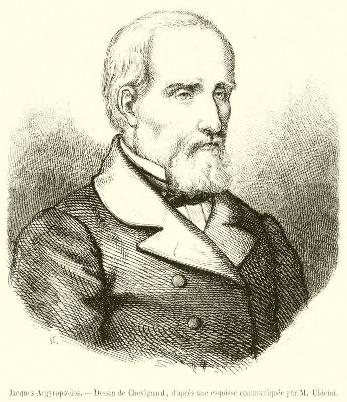 Jacques Argyropoulos (rytina) od French School