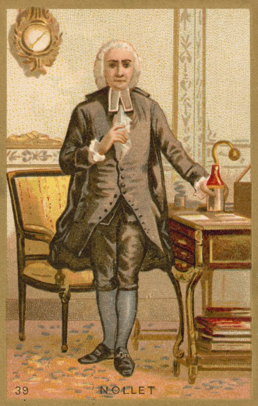 Jean-Antoine Nollet , francouzský duchovní a fyzik od French School
