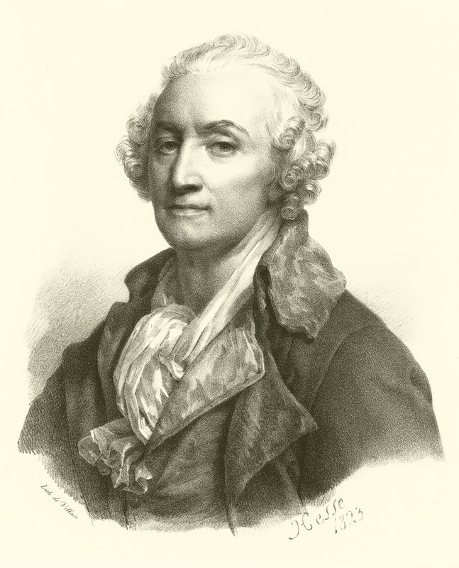 Jean-Baptiste Greuze, portrét (rytina) od French School