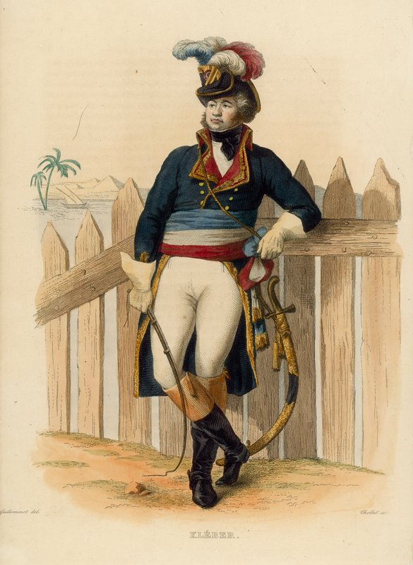 Jean-Baptiste Kleber (barevná rytina) od French School