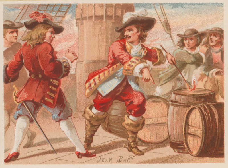 Jean Bart, francouzský námořní velitel a lupič z konce 17. století od French School