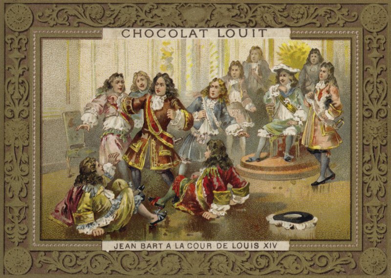 Jean Bart na dvoře Ludvíka XIV od French School