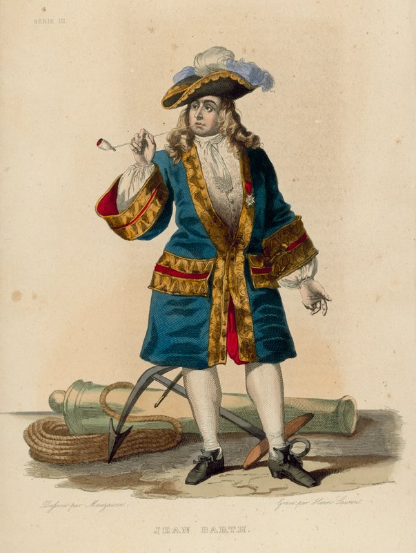 Jean Barth (barevná rytina) od French School