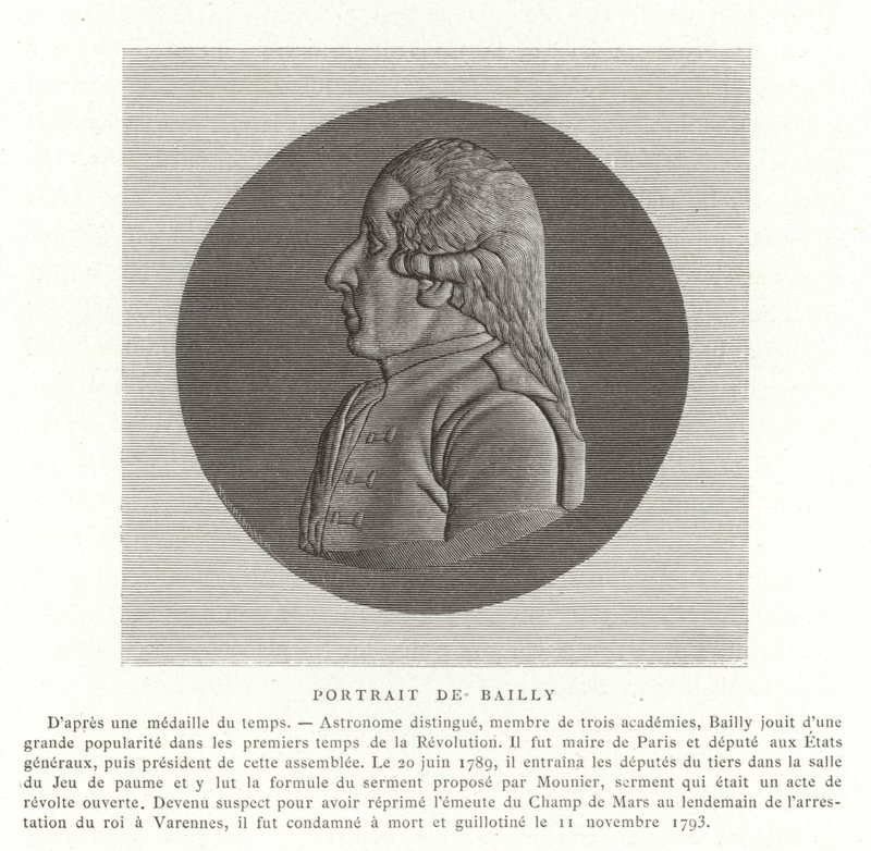Jean Sylvain Bailly , francouzský astronom, matematik a revoluční politik od French School