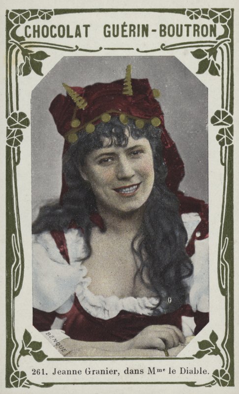 Jeanne Granier, v Madame le Diable (barevná fotografie) od French School
