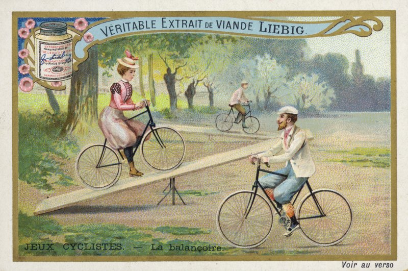 Cyklistické hry, balancování na houpačce od French School