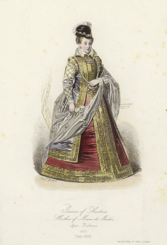 Joanna Rakouská, matka Marie de Medici od French School