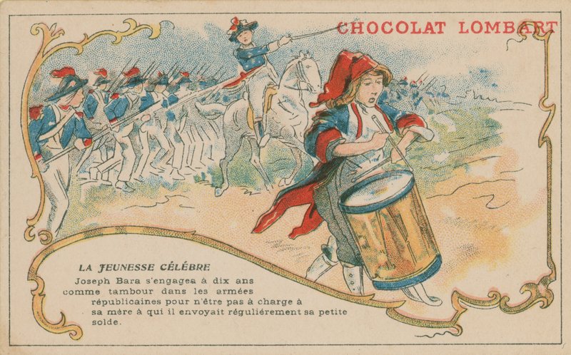 Joseph Bára, slavný mladý francouzský republikánský voják v době francouzské revoluce od French School