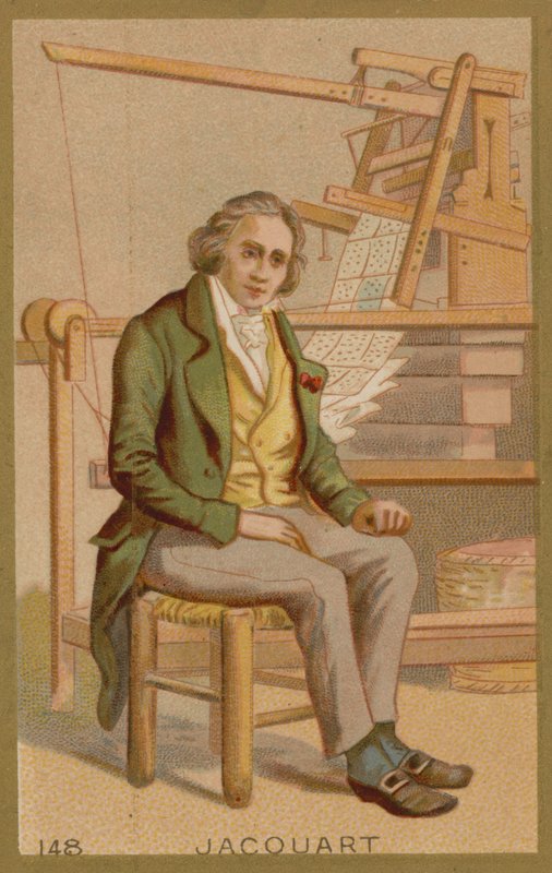 Joseph Marie Jacquard, francouzský tkadlec a obchodník od French School